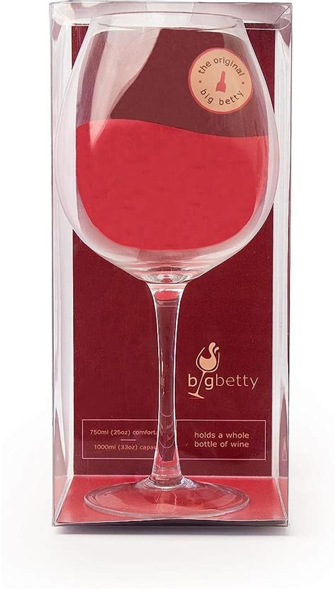 Big Betty Premium Giant Wine Glass Holds A Full 750ml Bottle Of Wine Fun Idea For