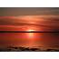 Red Sunset Over The Seas In Quebec Canada Image  Free Stock Photo