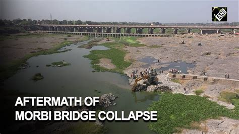 Aftermath Of Morbi Bridge Collapse Aerial Footage Of Disaster Zone