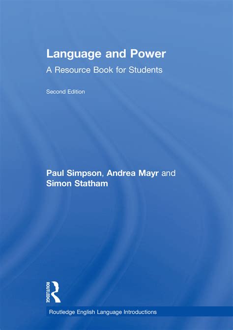 Language And Power A Resource Book For Students 2nd Edition Paul