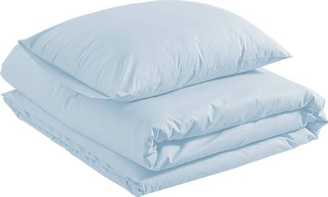 Amazonbasics Lightweight Percale Cotton Duvet Comforter Cover Set Twin