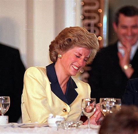 Princess Diana Laughing 1990 Roldschoolcool