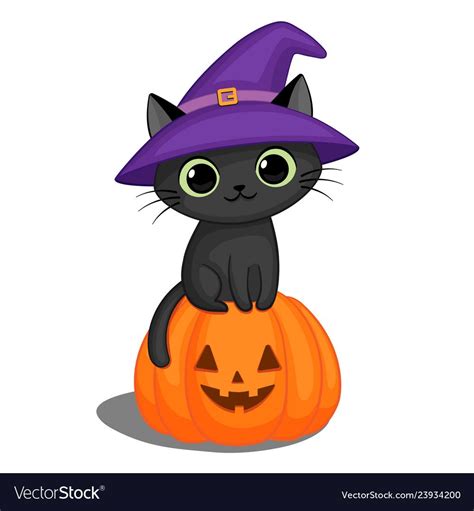 Cat With Witch Hat Drawing Briceminger