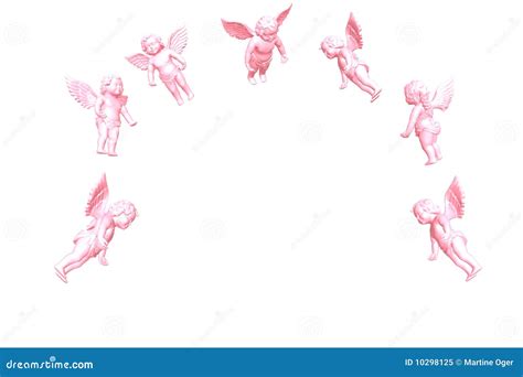 Pink Angel Isolated On White 3d Stock Illustration Illustration Of