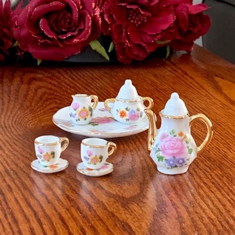 Mini Porcelain Tea Set Etsy