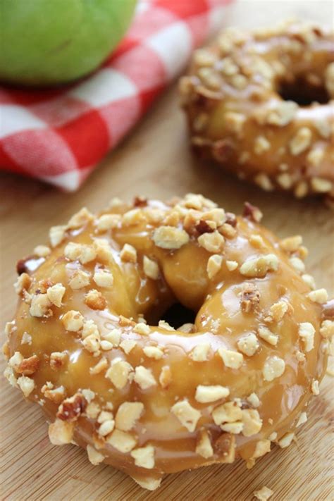 Caramel Apple Baked Donuts Recipe Chefthisup