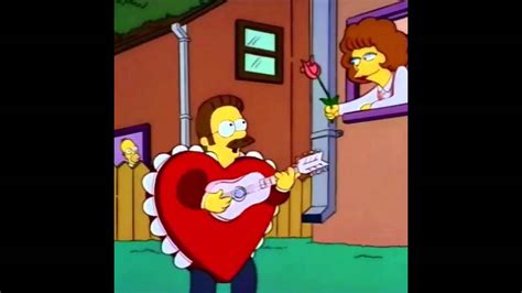 Office Ned Flanders Purple Drapes Valentines Day Card Flanders Simpsons