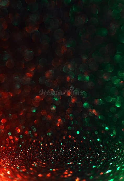Abstract Christmas Traditional Green And Red Gradient Glitter