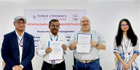 World University Of Bangladesh And Usaid Of The Future Sign Memorandum Of Understanding Mou At