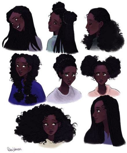 55 Trendy Hair Art Drawing Black In 2020 Character Design Black