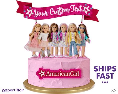 american girl doll cake topper etsy