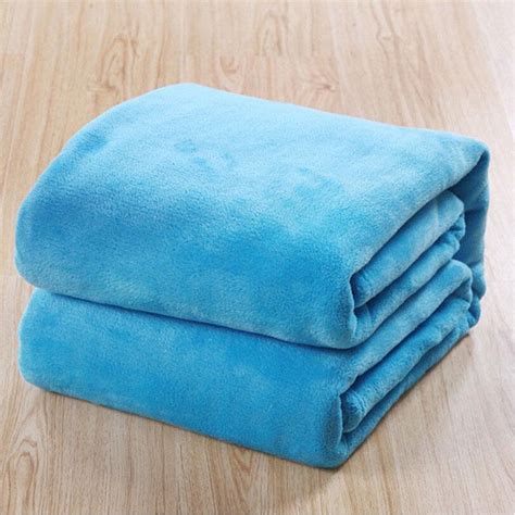 Hot Super Soft Warm Solid Warm Micro Plush Fleece Blanket Throw Rug