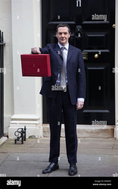 Downing Street London Uk 18th March 2015 The Chancellor Of The