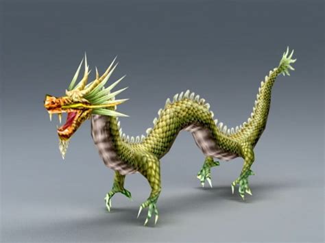 Ancient Chinese Dragon Free 3d Model Max Open3dmodel 34197