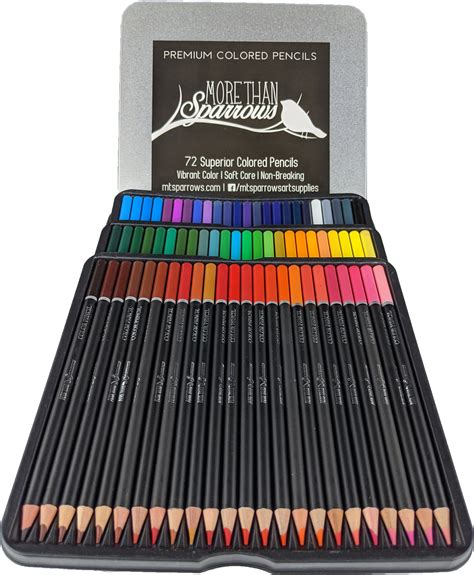 Premium Colored Pencils 72 High Quality Vibrant And Durable Etsy