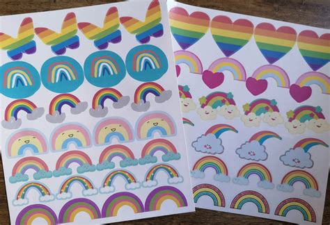 Rainbow Stickers Etsy Uk
