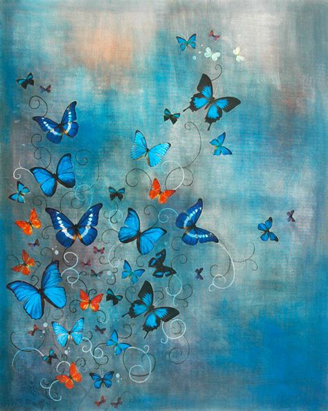 Butterflies Paintings By Lily Greenwood