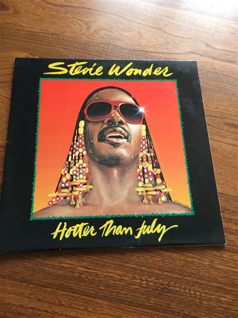 Stevie Wonder Hotter Than July Vinyl Lp 1980 Motown Stma8035 Gf Cover