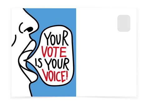 postcards to voters your vote is your voice mypostcard and postcards to voters