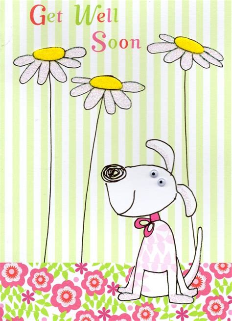 Get Well Soon Cute Greeting Card Cards