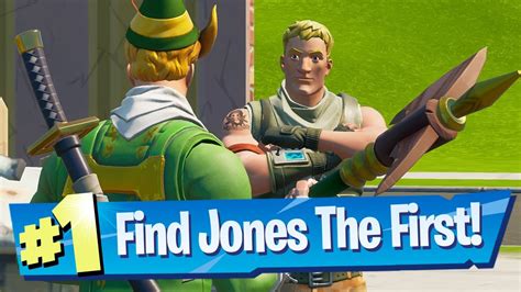 Find Jonesy The First Location Fortnite Youtube