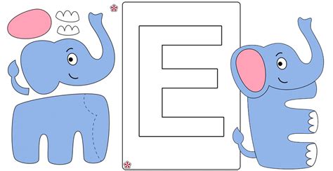 Get Printable Letter E Craft Template Images Picture
