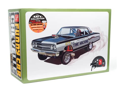 Amt 1965 Chevy Chevelle Awb Time Machine 125 Scale Model Kit Auto