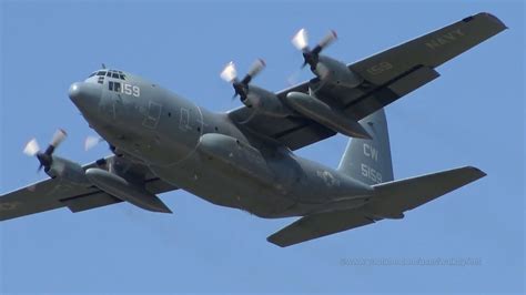 United States Navy Lockheed C 130 165159 Takeoff Hamburg Airport Youtube