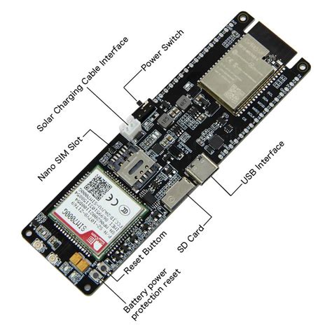 Lilygo Ttgo Sim Esp32 Development Board T Sim7000g 18650 Battery