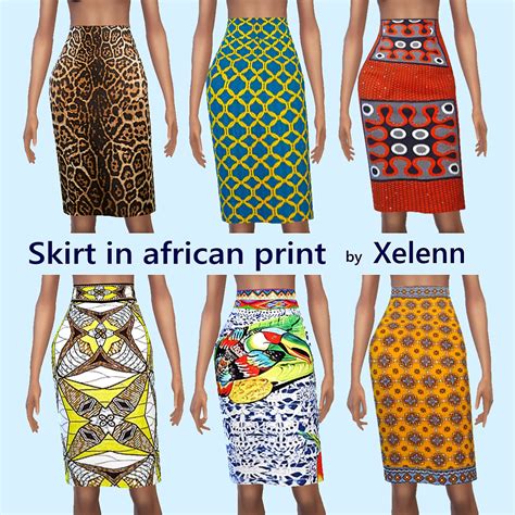 My Sims 4 Blog African Inspired Print Clothing And Necklaces By