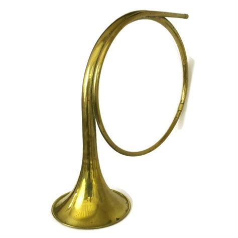 French Vintage Brass Hunting Horn French Horn Fox Hunting Bugle