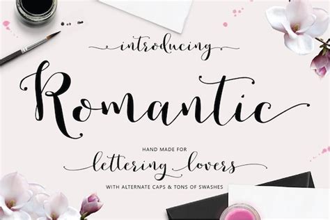 Romantic Hand Lettered Calligraphy Script Font Download