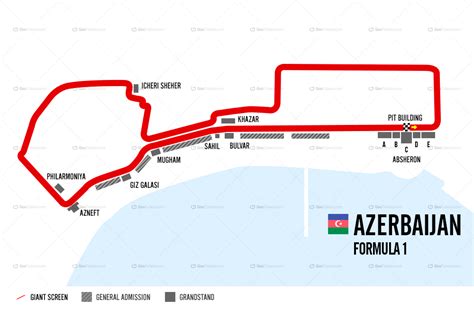 Made with google my maps. F1 2019: AZERBAIJAN GRAND PRIX Round 4