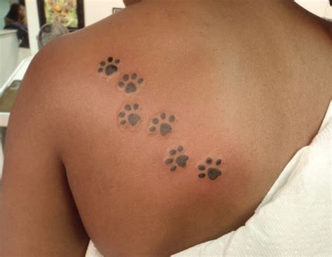 50 Animal Paw Print Tattoos Designs And Ideas 2019 Pawprint Tattoo
