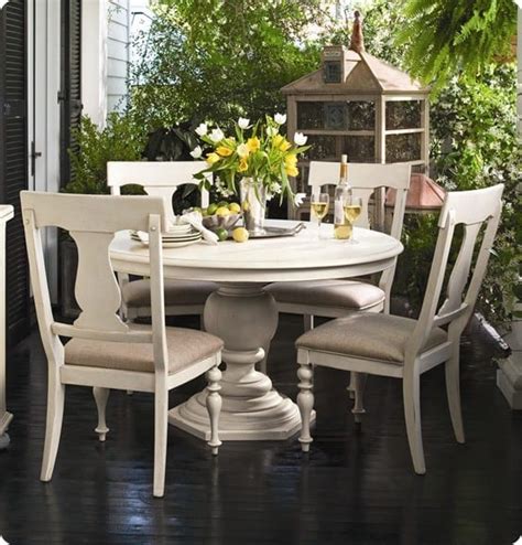 Paula deen signature pantryware round 8 oz. Chalk Paint Round Pedestal Dining Table