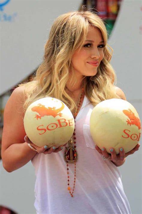 Cute Picture Picture Hilary Duff Shows Off Her Nice Melons