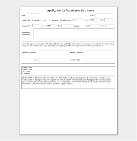 You'll provide basic information and verify your employment history. How To Write A Leave Application (with 7+ Samples & Formats)