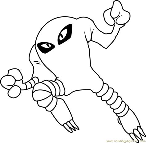 Hitmonlee Pokemon Coloring Page Free Pokémon Coloring Pages