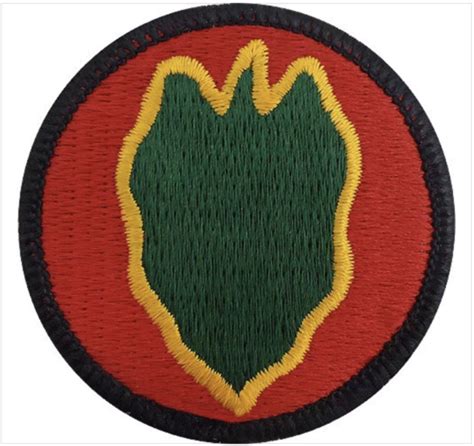 Genuine Us Army Patch 24th Infantry Division Color Pair Ebay