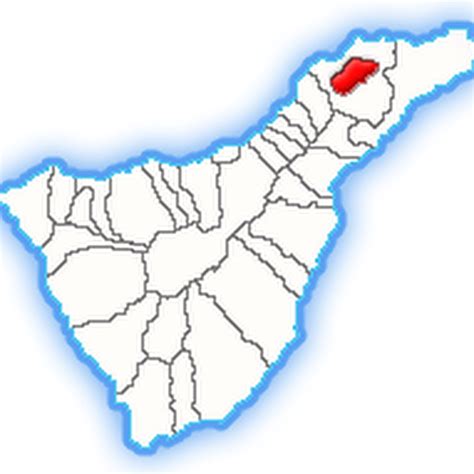 Situación En El Mapa De Los Municipios De Tenerife Isla De Tenerife