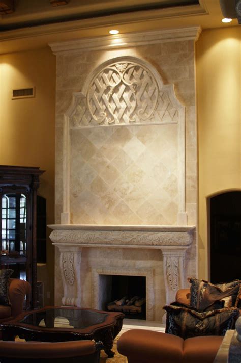 Travertine Fireplace Surround