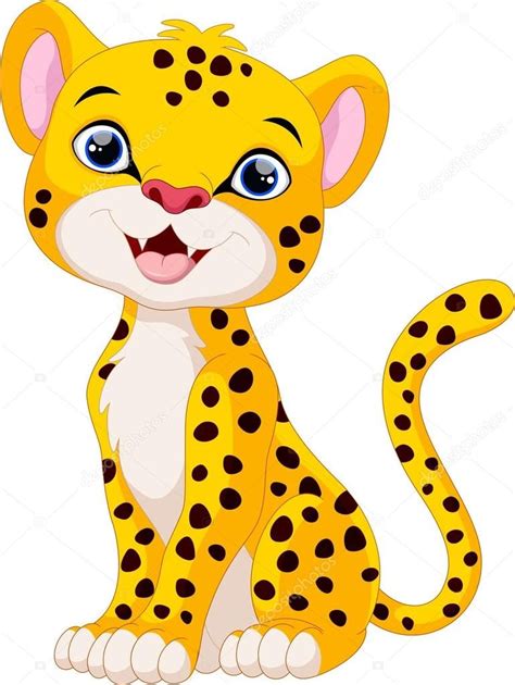 His cute face is pretty easy to draw! Cheetah Cartoon Drawing | Free download on ClipArtMag