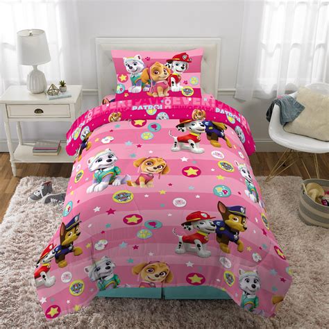 Paw Patrol 4pc Twin Size Bedding Set Bed In A Bag With Bonus Tote