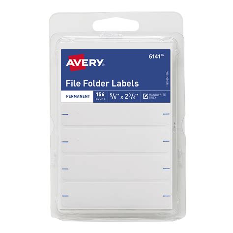 Avery File Folder Labels Permanent 2 34 X 58 156