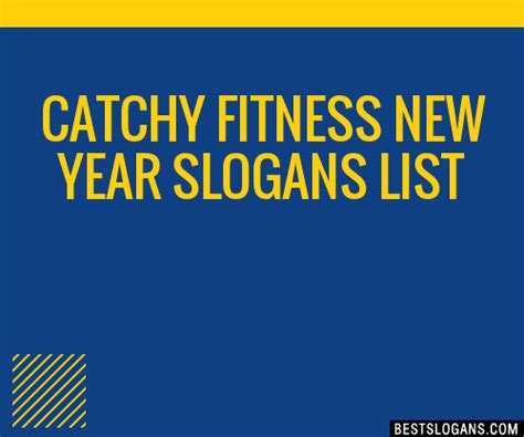 100 Catchy Fitness New Year Slogans 2024 Generator Phrases And Taglines