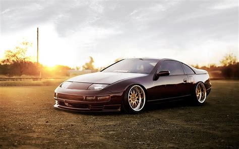 Hd Wallpaper Gray And Black Coupe Wallpaper Car Stance Nissan 300zx