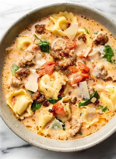 Italian Sausage Tortellini Soup Salt And Lavender