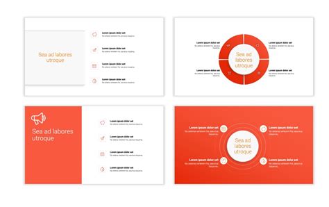 Toronto Minimal Bright Red Powerpoint Template Slides Gallery