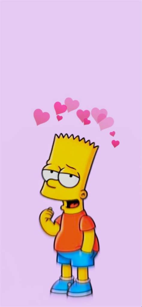 Aesthetic Bart Simpson Iphone Wallpaper