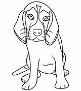 Coloring Dog Cute Printable Funny sketch template